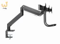 GEMBIRD BIURKOWE REGULOWANE RAMIĘ/UCHWYT NA 3 MONITORY 17-27, VESA 100X100MM, DO 6 KG
