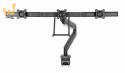 GEMBIRD BIURKOWE REGULOWANE RAMIĘ/UCHWYT NA 3 MONITORY 17-27, VESA 100X100MM, DO 6 KG