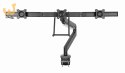 GEMBIRD BIURKOWE REGULOWANE RAMIĘ/UCHWYT NA 3 MONITORY 17-27, VESA 100X100MM, DO 6 KG