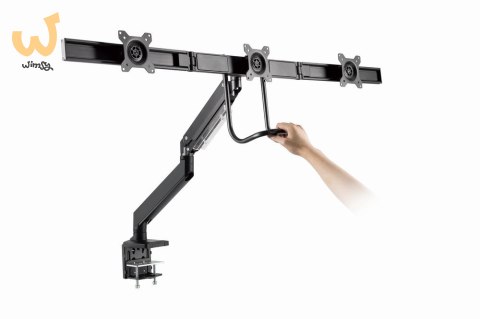GEMBIRD BIURKOWE REGULOWANE RAMIĘ/UCHWYT NA 3 MONITORY 17-27, VESA 100X100MM, DO 6 KG GEMBIRD BIURKOWE REGULOWANE RAMIĘ/UCHWYT NA 3 MONITORY 17-27, VESA 100X100MM, DO 6 KG