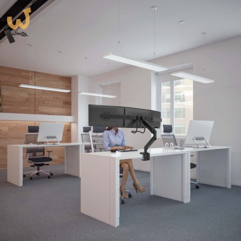 GEMBIRD BIURKOWE REGULOWANE RAMIĘ/UCHWYT NA 3 MONITORY 17-27, VESA 100X100MM, DO 6 KG GEMBIRD BIURKOWE REGULOWANE RAMIĘ/UCHWYT NA 3 MONITORY 17-27, VESA 100X100MM, DO 6 KG