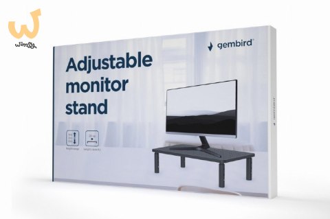 GEMBIRD REGULOWANY STOJAK NA MONITOR/LAPTOP (KSZTAŁT PROSTOKĄTNY) GEMBIRD REGULOWANY STOJAK NA MONITOR/LAPTOP (KSZTAŁT PROSTOKĄTNY)