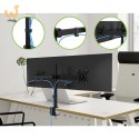 TECHLY PODWÓJNY UCHWYT BIURKOWY LED/LCD 13-27 CALI