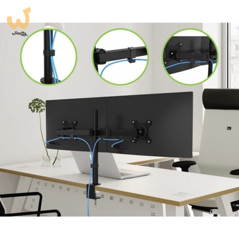 TECHLY PODWÓJNY UCHWYT BIURKOWY LED/LCD 13-27 CALI TECHLY PODWÓJNY UCHWYT BIURKOWY LED/LCD 13-27 CALI