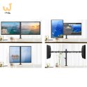 TECHLY PODWÓJNY UCHWYT BIURKOWY LED/LCD 13-27 CALI