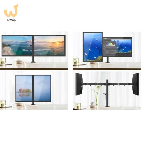 TECHLY PODWÓJNY UCHWYT BIURKOWY LED/LCD 13-27 CALI TECHLY PODWÓJNY UCHWYT BIURKOWY LED/LCD 13-27 CALI