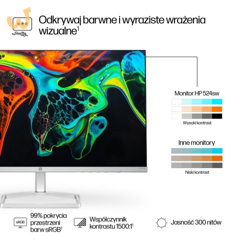 MONITOR HP LED IPS 23,8" 524sw (94C21E9) MONITOR HP LED IPS 23,8" 524sw (94C21E9)