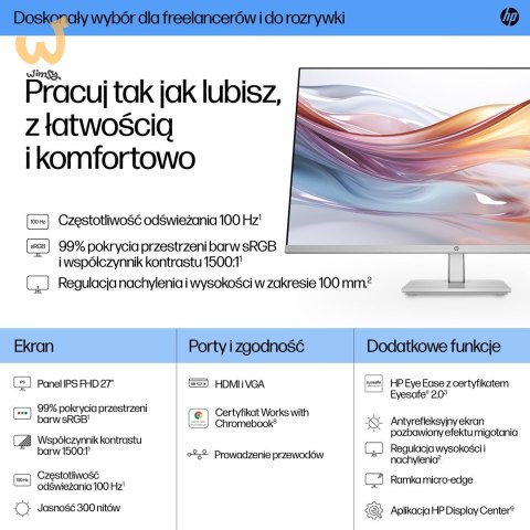 MONITOR HP LED IPS 27" 527sh (94C50E9) 100Hz MONITOR HP LED IPS 27" 527sh (94C50E9) 100Hz