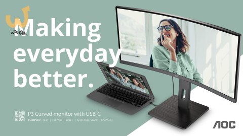 MONITOR AOC LED 34" CU34P3CV MONITOR AOC LED 34" CU34P3CV