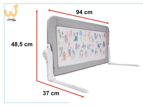Barierka osłona ochronna do łóżka otwierana 90cm zwierzęta Barierka osłona ochronna do łóżka otwierana 90cm zwierzęta