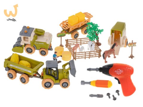 Gospodarstwo rolne farma traktor kombajn maszyny rolnicze zwierzęta zagroda konie + narzędzia wkrętarka Gospodarstwo rolne farma traktor kombajn maszyny rolnicze zwierzęta zagroda konie + narzędzia wkrętarka