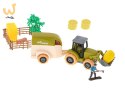 Gospodarstwo rolne farma traktor kombajn maszyny rolnicze zwierzęta zagroda konie + narzędzia wkrętarka