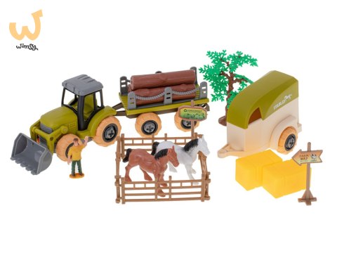 Gospodarstwo rolne farma traktor maszyny rolnicze zwierzęta zagroda konie + śrubokręt Gospodarstwo rolne farma traktor maszyny rolnicze zwierzęta zagroda konie + śrubokręt