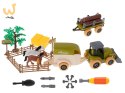 Gospodarstwo rolne farma traktor maszyny rolnicze zwierzęta zagroda konie + śrubokręt