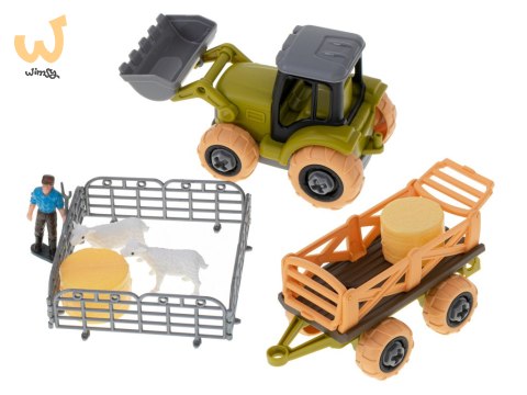 Gospodarstwo rolne farma traktor maszyny rolnicze zwierzęta zagroda owce + śrubokręt Gospodarstwo rolne farma traktor maszyny rolnicze zwierzęta zagroda owce + śrubokręt
