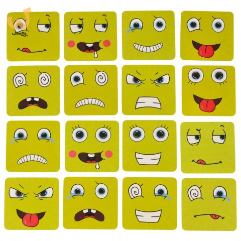 Gra edukacyjne wyzwania nauka emocji klocki drewniane Gra edukacyjne wyzwania nauka emocji klocki drewniane