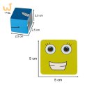 Gra edukacyjne wyzwania nauka emocji klocki drewniane