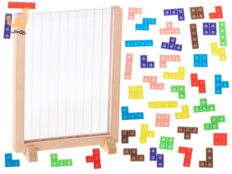 Gra logiczna układanka tetris stojący Gra logiczna układanka tetris stojący