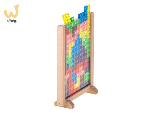 Gra logiczna układanka tetris stojący Gra logiczna układanka tetris stojący