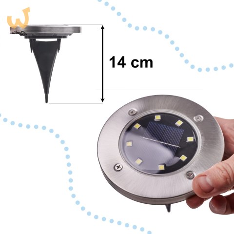 Lampa solarna ogrodowa LED najazdowa gruntowa 12szt Lampa solarna ogrodowa LED najazdowa gruntowa 12szt