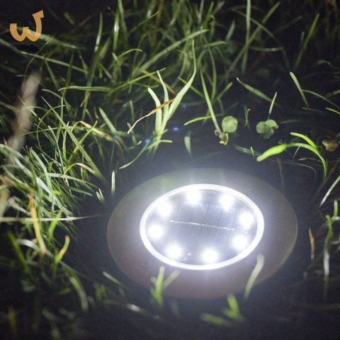 Lampa solarna ogrodowa LED najazdowa gruntowa 12szt Lampa solarna ogrodowa LED najazdowa gruntowa 12szt
