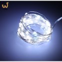 Lampki LED druciki dekoracyjne świąteczne choinkowe 5m 50LED zimny biały