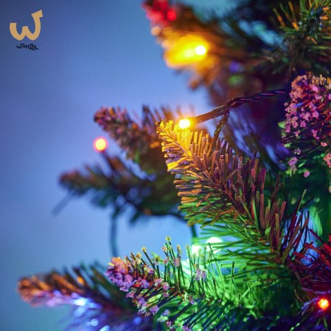 Lampki LED łańcuch świetlny świąteczne choinkowe 10m 100LED multikolor 8 trybów świecenia Lampki LED łańcuch świetlny świąteczne choinkowe 10m 100LED multikolor 8 trybów świecenia