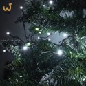 Lampki LED łańcuch świetlny świąteczne choinkowe 10m 100LED zimny biały 8 trybów świecenia