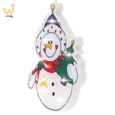 Lampki LED wisząca ozdoba dekoracja okna świąteczna przyssawka bałwan Lampki LED wisząca ozdoba dekoracja okna świąteczna przyssawka bałwan