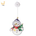 Lampki LED wisząca ozdoba dekoracja okna świąteczna przyssawka bałwan