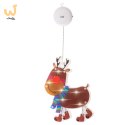 Lampki LED wisząca ozdoba dekoracja okna świąteczna przyssawka renifer