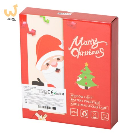 Lampki LED wisząca ozdoba dekoracja okna świąteczne choinkowe dzwoneczek przyssawki 10 LED Lampki LED wisząca ozdoba dekoracja okna świąteczne choinkowe dzwoneczek przyssawki 10 LED