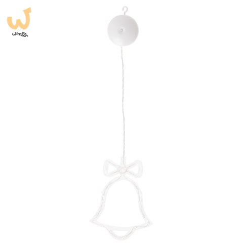Lampki LED wisząca ozdoba dekoracja okna świąteczne choinkowe dzwoneczek przyssawki 10 LED Lampki LED wisząca ozdoba dekoracja okna świąteczne choinkowe dzwoneczek przyssawki 10 LED