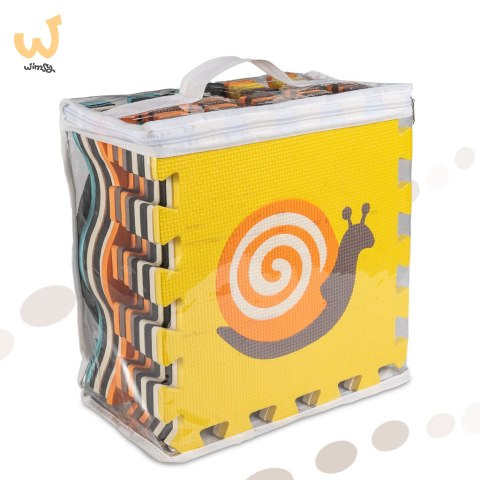 Mata edukacyjna piankowa puzzle zwierzątka kolorowa 114 x 114 cm 25 elementów Mata edukacyjna piankowa puzzle zwierzątka kolorowa 114 x 114 cm 25 elementów