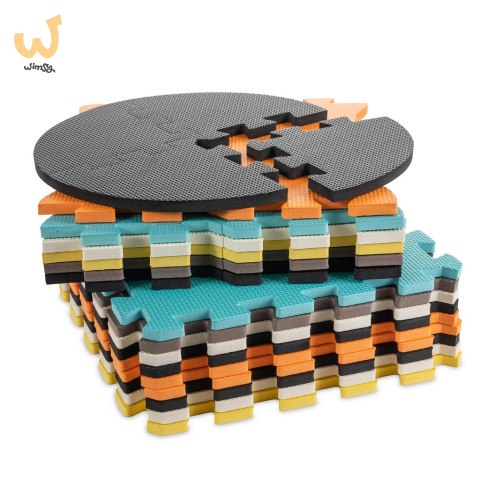 Mata edukacyjna piankowa puzzle zwierzątka kolorowa 114 x 114 cm 25 elementów Mata edukacyjna piankowa puzzle zwierzątka kolorowa 114 x 114 cm 25 elementów
