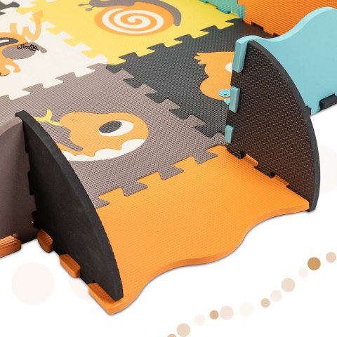 Mata edukacyjna piankowa puzzle zwierzątka kolorowa 114 x 114 cm 25 elementów Mata edukacyjna piankowa puzzle zwierzątka kolorowa 114 x 114 cm 25 elementów