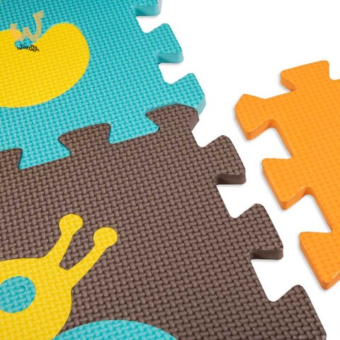 Mata edukacyjna piankowa puzzle zwierzątka kolorowa 85 x 85 cm 9 elementów Mata edukacyjna piankowa puzzle zwierzątka kolorowa 85 x 85 cm 9 elementów