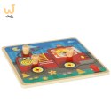 Puzzle drewniane sorter układanka straż pożarna