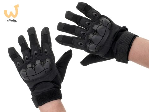 Rękawice taktyczne survival wojskowe ochrona kostek XL czarne Rękawice taktyczne survival wojskowe ochrona kostek XL czarne