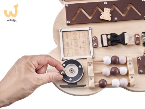 Tablica manipulacyjna sensoryczna LULILO MISIAO Tablica manipulacyjna sensoryczna LULILO MISIAO