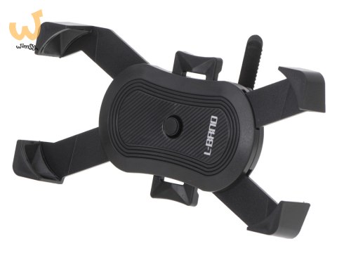 Uchwyt rowerowy motocyklowy na telefon czarny stabilny Uchwyt rowerowy motocyklowy na telefon czarny stabilny