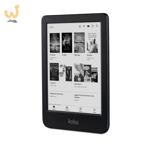 Ebook Kobo Clara BW 6" E-Ink Carta 1300 HD 16GB WI-FI Black Ebook Kobo Clara BW 6" E-Ink Carta 1300 HD 16GB WI-FI Black