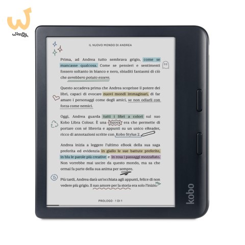 Ebook Kobo Libra Colour 7" E-Ink Kaleido 3 32GB WI-FI Black Ebook Kobo Libra Colour 7" E-Ink Kaleido 3 32GB WI-FI Black