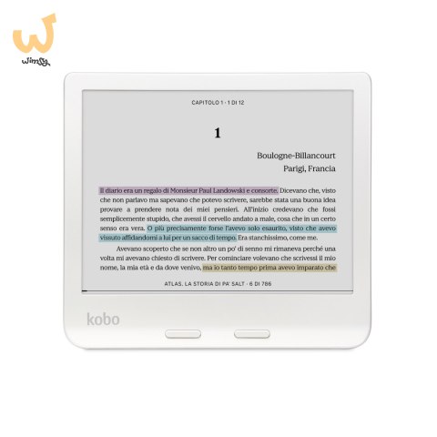 Ebook Kobo Libra Colour 7" E-Ink Kaleido 3 32GB WI-FI White Ebook Kobo Libra Colour 7" E-Ink Kaleido 3 32GB WI-FI White
