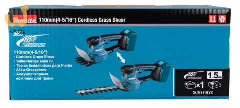Nożyce do trawy Aku 18V 2w1 DUM111SYX MAKITA Nożyce do trawy Aku 18V 2w1 DUM111SYX MAKITA
