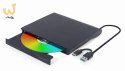 GEMBIRD ZEWNĘTRZNA NAGRYWARKA DVD 8X, CD 24X USB 3.1 SLIM CZARNA