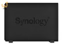 NAS Synology DS124; Tower; 1x (3.5" SATA HDD); Realtek RTD1619B; ,1GB DDR4, 1x 1GbE RJ-45