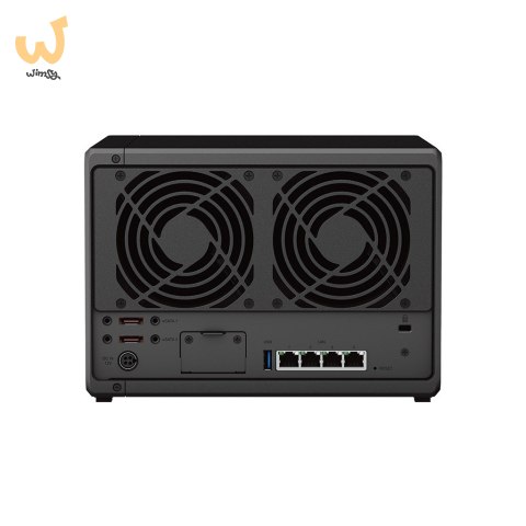 NAS Synology DS1522+; Tower; 5x (3.5" SATA HDD); AMD Ryzen R1600; 8 GB DDR4 ECC SODIMM (max. 32GB), 4 x 1GbE RJ-45