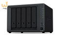 NAS Synology DS1522+; Tower; 5x (3.5" SATA HDD); AMD Ryzen R1600; 8 GB DDR4 ECC SODIMM (max. 32GB), 4 x 1GbE RJ-45