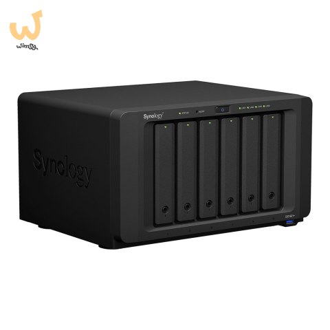 NAS Synology DS1621+; Tower; 6x (3.5"/2.5" SATA HDD/SSD); AMD Ryzen V1500B, 4 GB DDR4 (max. 32GB),4 x 1GbE RJ-45 NAS Synology DS1621+; Tower; 6x (3.5"/2.5" SATA HDD/SSD); AMD Ryzen V1500B, 4 GB DDR4 (max. 32GB),4 x 1GbE RJ-45